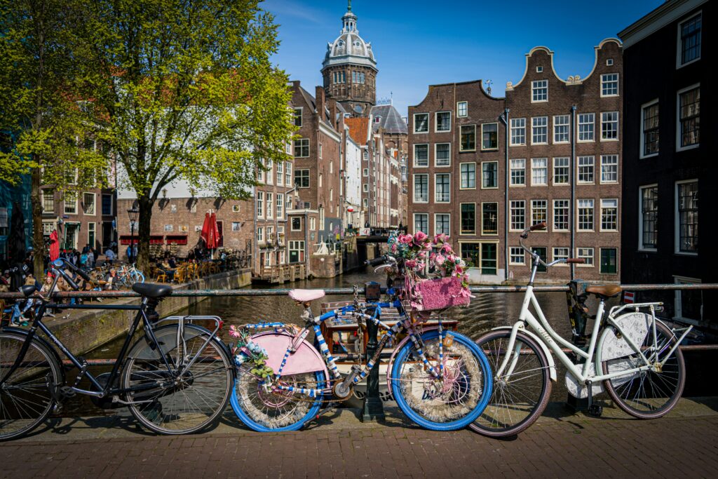 Amsterdam bikes and canals
